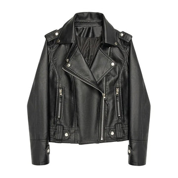 Chaqueta de cuero zafiro