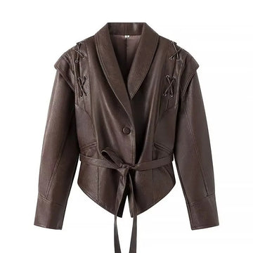Chaqueta de cuero Viblans