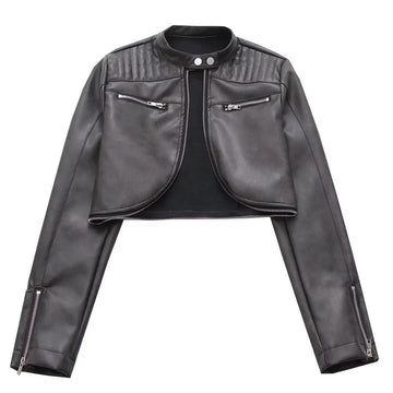 Chaqueta de cuero retro