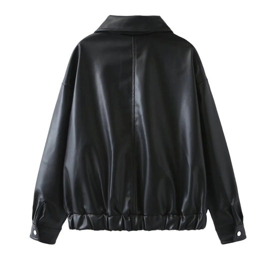 Chaqueta con borde de medianoche
