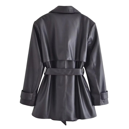 Chaqueta de cuero Elentri